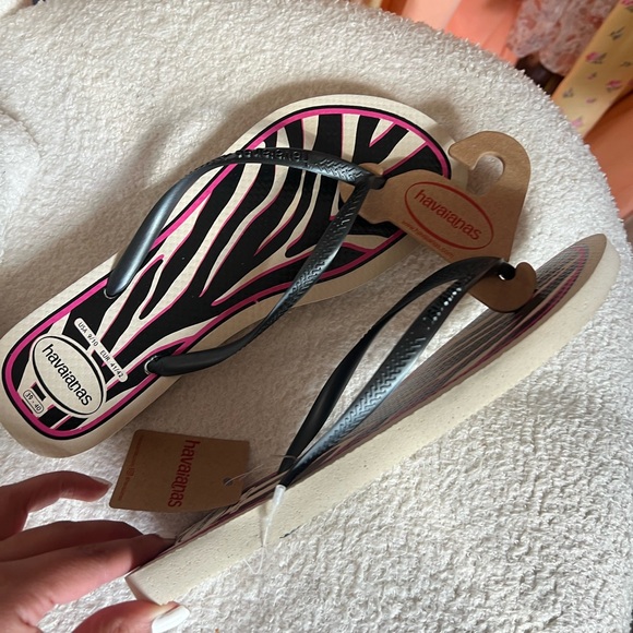 NWT Havaianas Slim Animal Sandals🩴 👙 🦓 - Picture 3 of 6